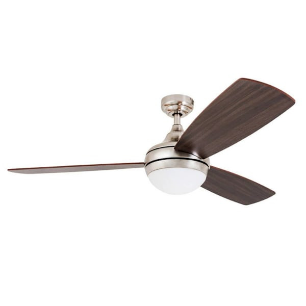 Prominence Home 52" Calico Brushed Nickel Ceiling Fan
