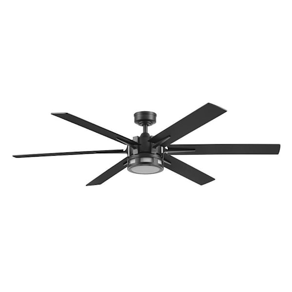Honeywell Kaliza 60" Matte Black Ceiling Fan With Light - Remote Included