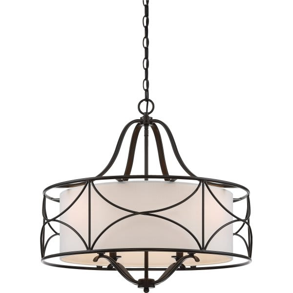 Designers Fountain Avira 4-Light Indoor Chandelier (Fabric)