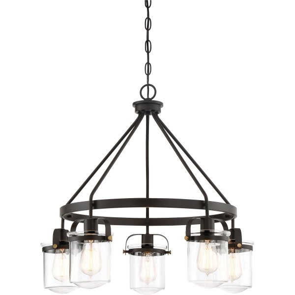 Designers Fountain Jaxon 5-Light Indoor Chandelier (Glass)