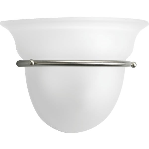 Progress Lighting Torino 9.5 In. 1-Light Incandescent Wall Sconce (Brushed Nickel)