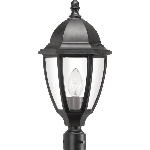 150w Surface Lighting Post Cap (Black)