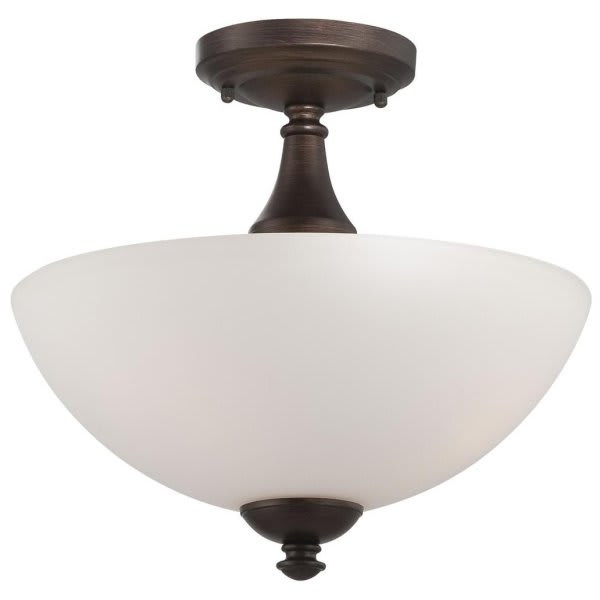 Satco 60/5144 13 In. Incandescent Semi-Flush Mount Light