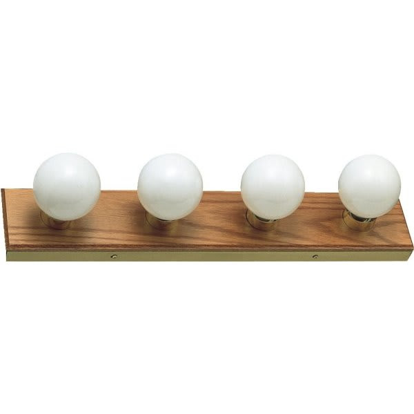 Design House 24 In. 4-Light Strip Bath Vanity Fixture Honey Oak