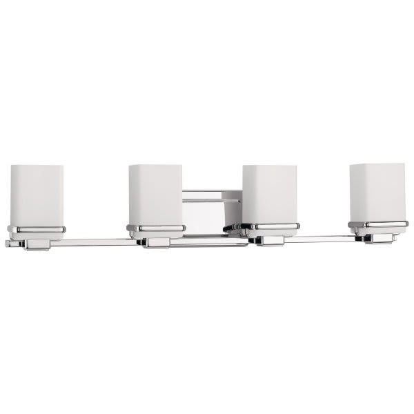 Progress Lighting Metric 31 In. 4-Light Incandescent Bath Vanity Fixture