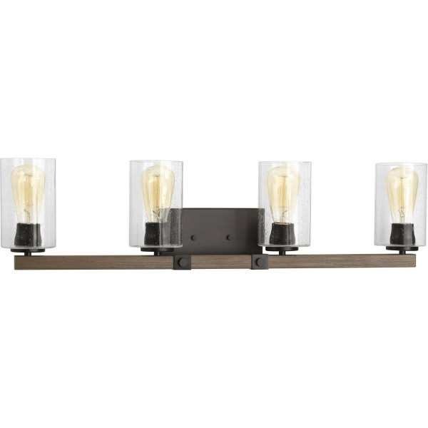 Progress Lighting Barnes Mill 32.25 In. 4-Light Fluorescent Bath Vanity Fixture