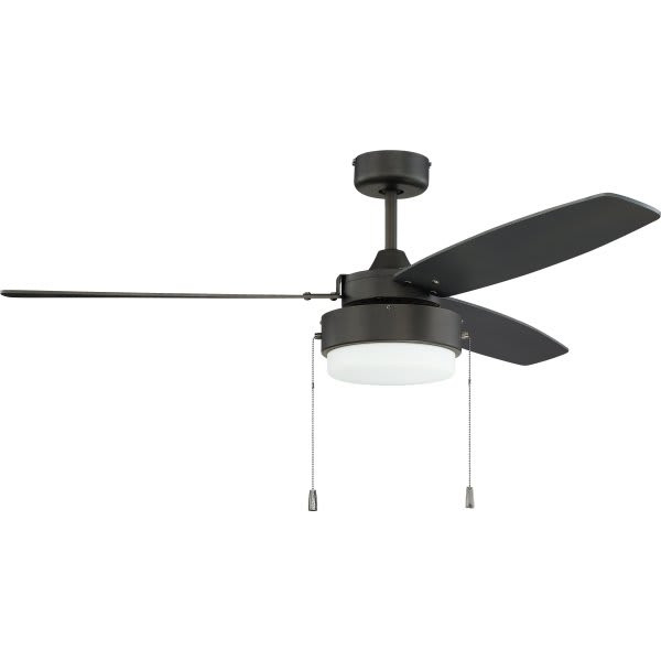 Craftmade Intrepid 52 In. 3-Blade LED Ceiling Fan With Light (Brown)