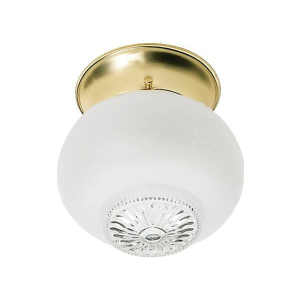 Satco 60/6029 6 In. 1-Light Incandescent Flush Mount Light