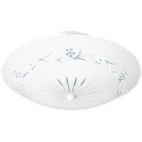 Satco 12 In. Incandescent Semi-Flush Mount Light