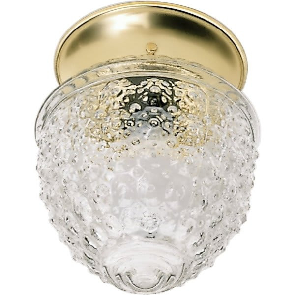 Satco 5 In. Incandescent Semi-Flush Mount Light