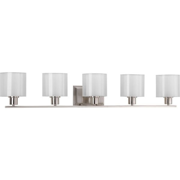 Progress Lighting Invite 41.5 In. 5-Light Incandescent Bath Vanity Fixture