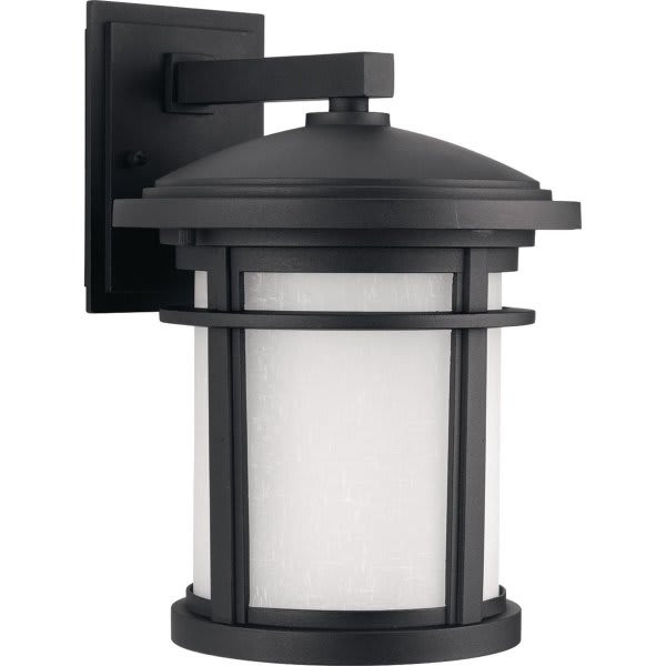 Progress Lighting Led 17w Wish Black One-Light Medium Wall Lantern
