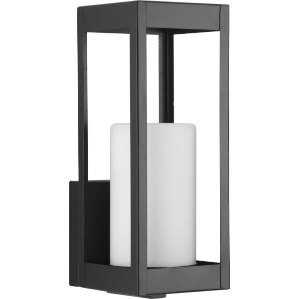 Progress Lighting Led Patewood Black One-Light Small Wall Lantern