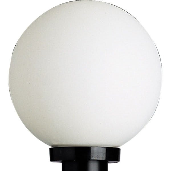 Progress Lighting 100w Acrylic Globe Lighting Post Cap (Black)