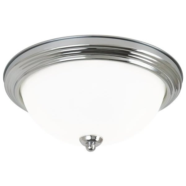 Generation Lighting Traditional Chrome One Light Ceiling Flush Mount