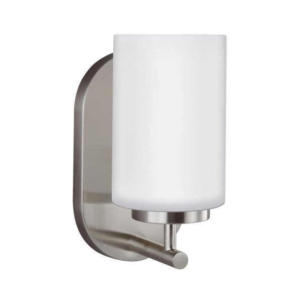 Generation Lighting Oslo 9.5 Watts One Light Bath Sconce Brushed Nickel