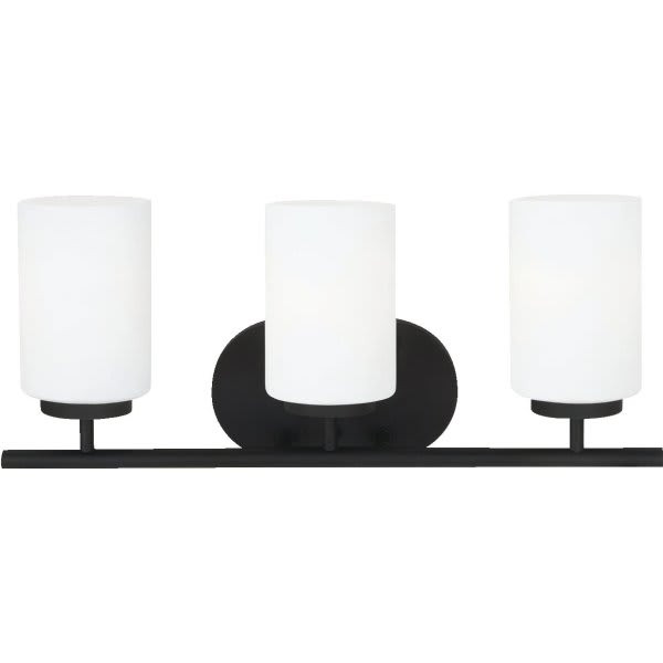 Generation Lighting Oslo 9.5 Watts Three Light Bath Sconces Blacksmith