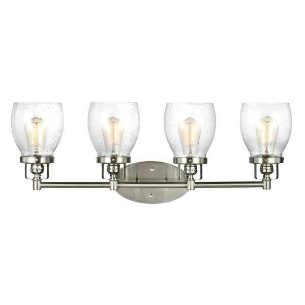 Generation Lighting Belton 60 Watts Four Light Wall/ Bath Brushed Nickel
