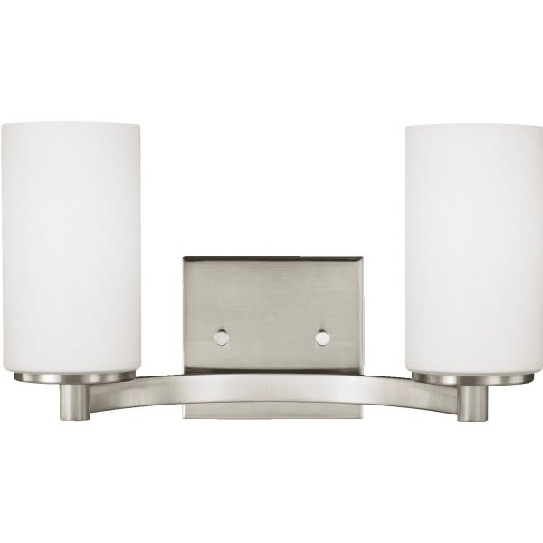 Generation Lighting Hettinger 9.5 Watts Two Light Bath Sconces Brushed Nickel