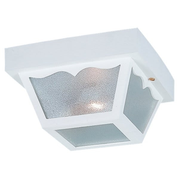 Generation Lighting Signature 10.25 In. 2-Light Outdoor Ceiling Light (White)