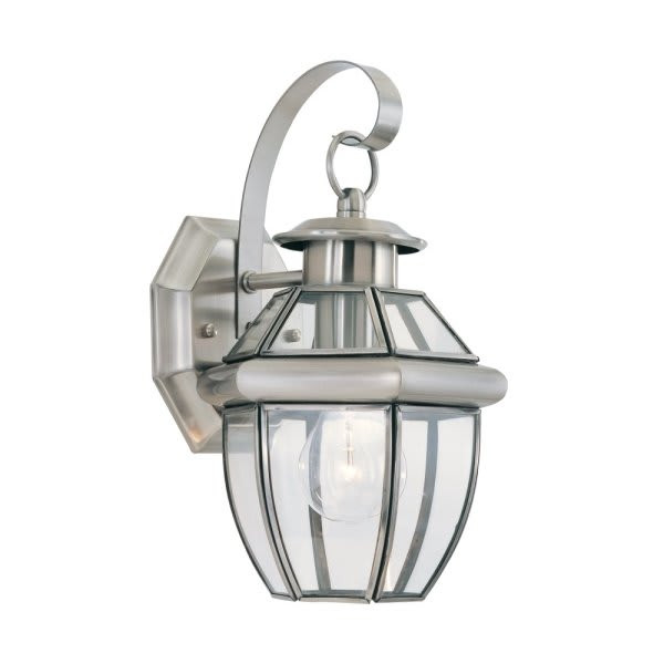 Generation Lighting Lancaster 12 In. 1-Light Outdoor Lantern (Antique Brushed Nickel)