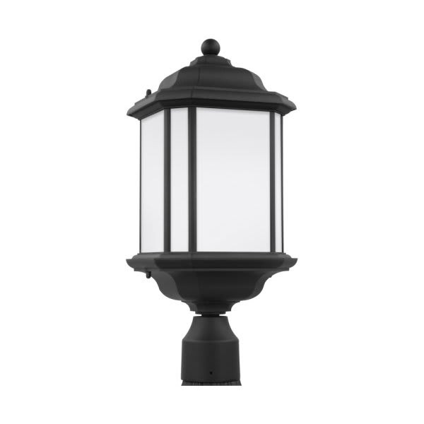 Generation Lighting Kent 20.25 In. 1-Light Outdoor Lantern (Black/Satin)
