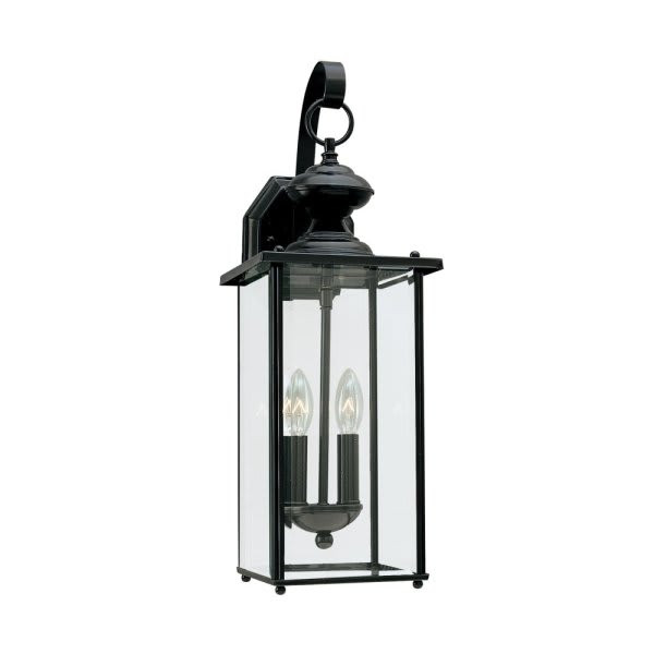 Generation Lighting Jamestowne 7 X 20.25 In. 350 Lm 2-Light Outdoor Lantern (Black)