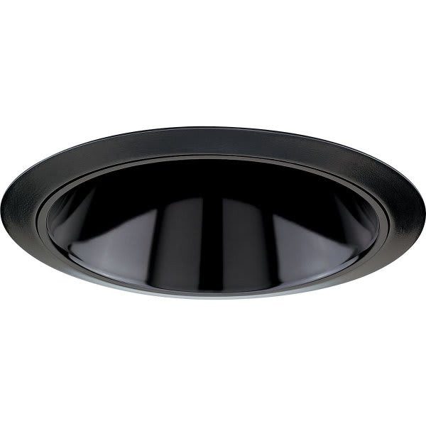 Progress Lighting Black Alzak Cone Trim 7.75 X 4.75