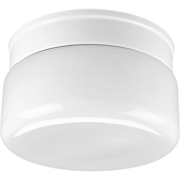 Progress Lighting 9 In. 2-Light Incandescent Flush Mount Light (White)