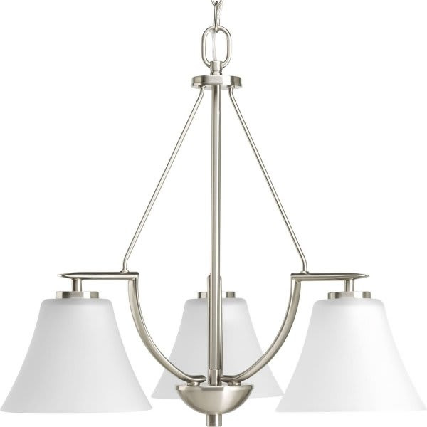 Progress Lighting Bravo 3-Light Hanging Indoor Chandelier (Glass)