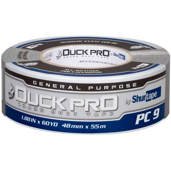 Shurtape Duck PRO Pc 9s 1.88" X 60.1yd Contractor Grade, Co-Extruded Cloth Duct Tape