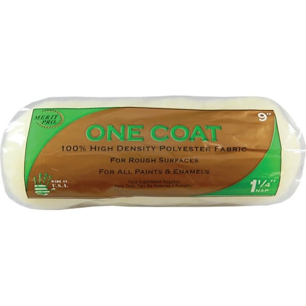 Merit Pro 00104 9" One Coat 1-1/4" Nap Roller Cover, Case Of 12