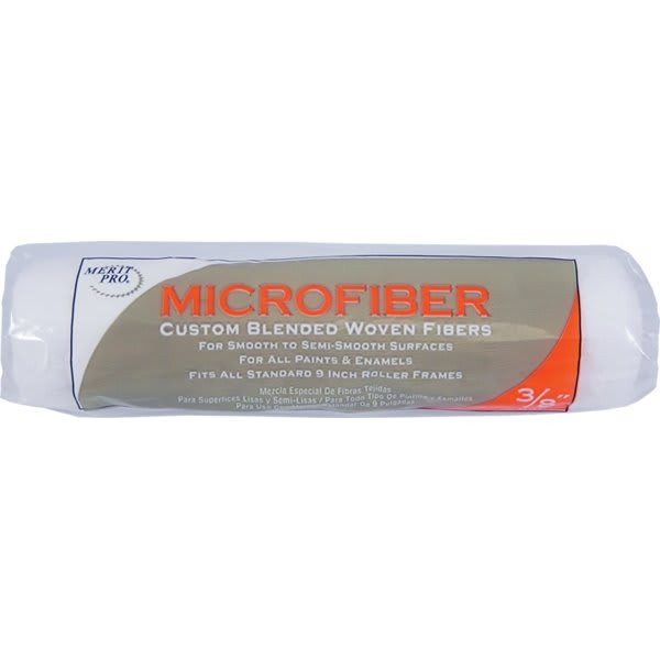 Merit Pro 00428 9" Microfiber 3/8" Nap Roller Cover, Case Of 12
