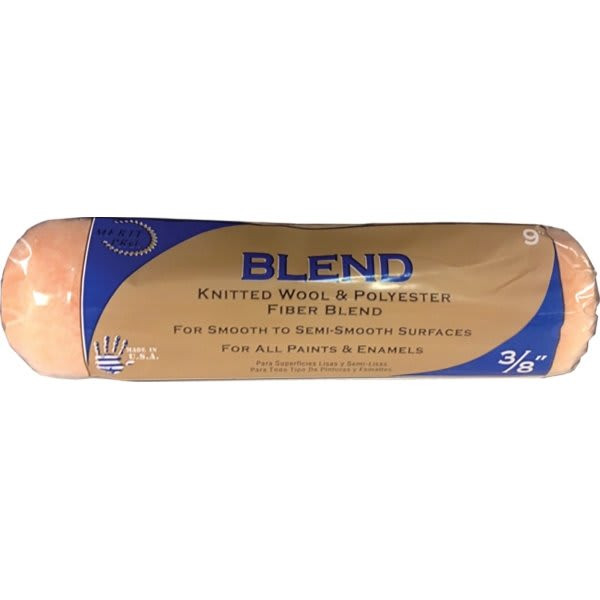 Merit Pro 00111 9" Blend 3/8" Nap Roller Cover, Case Of 12