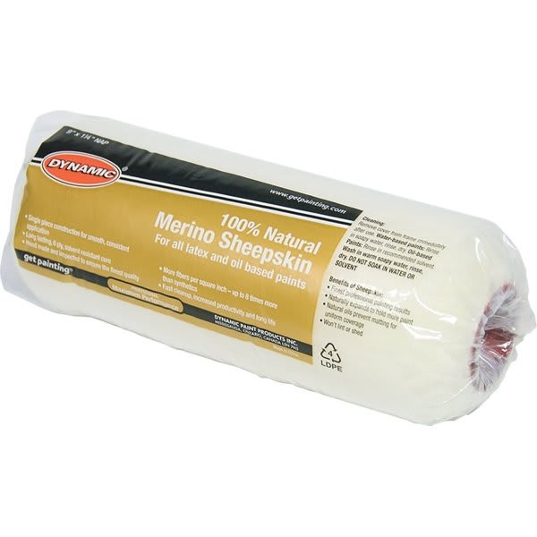 Dynamic Hb22098u 9" X 1-1/4" 100% Natural Merino Sheepskin Refill