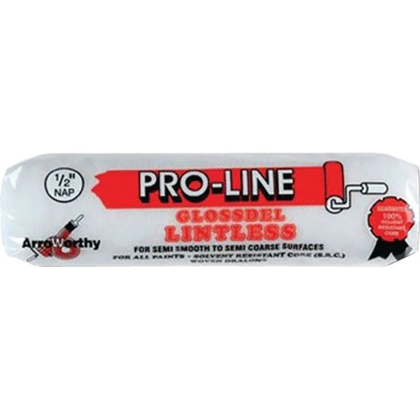 Arroworthy 4fgl3 4" White Glossdel Lintless 3/8" Nap Roller Cover, Case Of 25