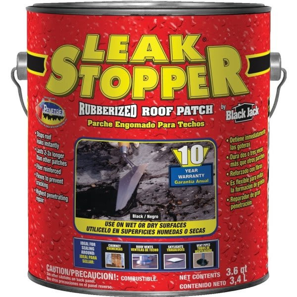 Leak Stopper Rubberized Roof Patch, 1 Gallon