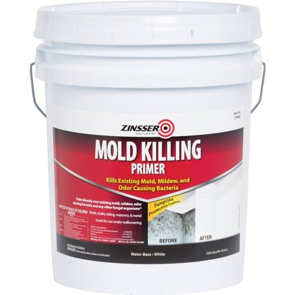 Zinsser 5 Gal Water-Based Mold Killing Primer Flat White 1pk