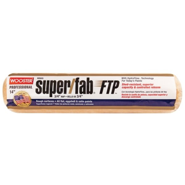 Wooster Rr925 14" Super/Fab FTP 3/4" Nap Roller Cover