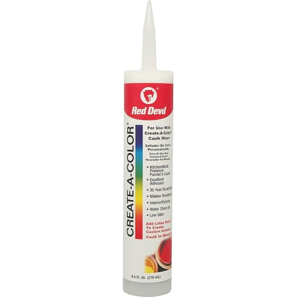 Red Devil 0409 9.4 Oz. Create-A-Color Acrylic Caulk, Package Of 12