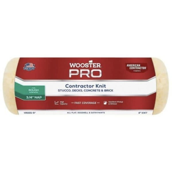 Wooster Pro 9 In. X 3/4 In. American Contractor High-Density Knit Fabric Roller