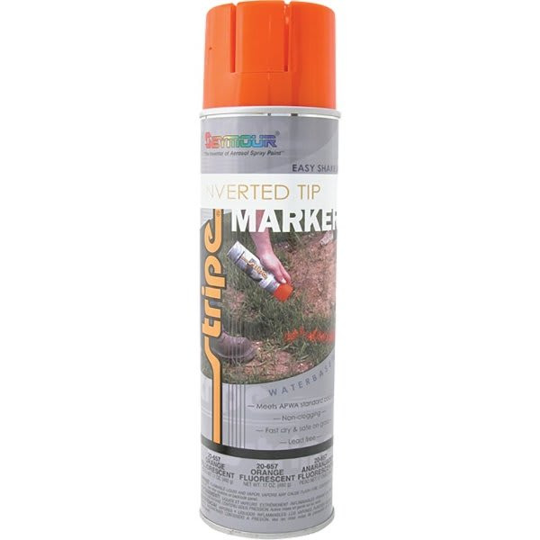 Seymour 20 Oz Fluorescent Orange Inverted Tip, Case Of 12