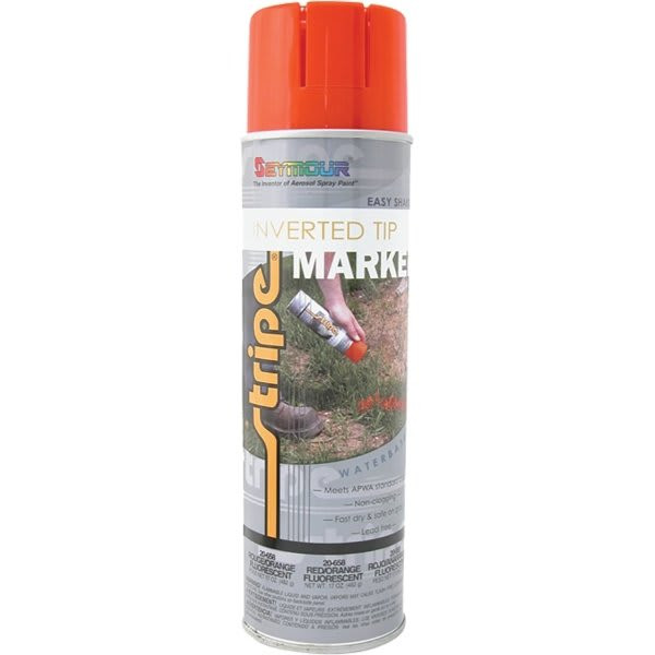Seymour 20 Oz Fluorescent Red Orange Stripe Inverted Tip Marker, Case Of 12