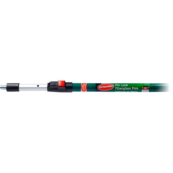 Dynamic Hz001948 4'-8' 1.2m-2.4m Pin Lock Fiberglass Extension Pole