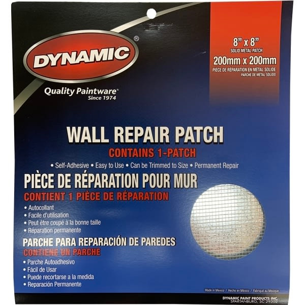 Dynamic Lf081004 8" X 8" 200mm X 200mm Drywall Repair Patch
