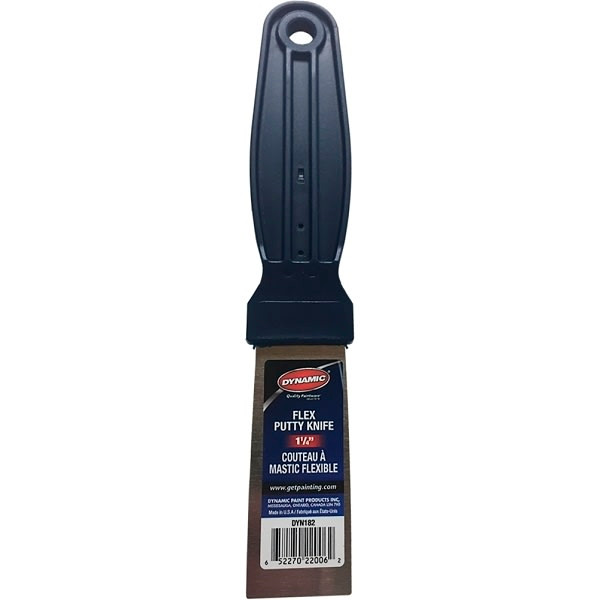 Dynamic Dyn182 Diy 1-1/4" Flex Putty Knife With Carbon Steel Blade