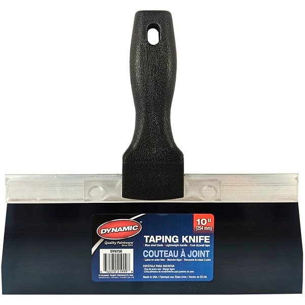 Dynamic Dyn750 10" Blue Steel Taping Knife With Black Plastic Handle