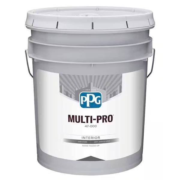 Ppg Architectural Finishes Multi-Pro Flat Interior Paint, Gray Stone 217466