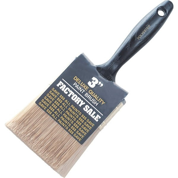 Wooster P3973 3" Factory Sale Gold Polyester Paint Brush, Package Of 12