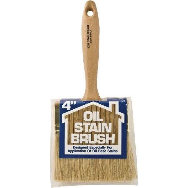 Wooster 4052 4" Oil Stain Brush, Package Of 6